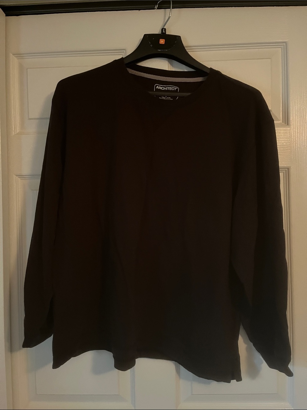 Architect Men's Black Long-Sleeve Crewneck Tee